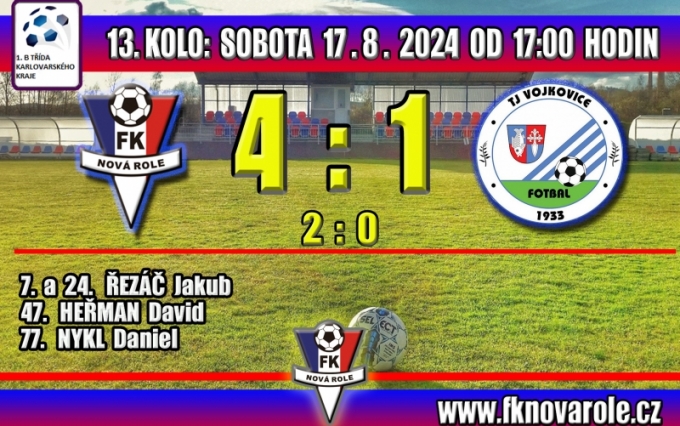 V úvodním zápase sezóny jsme hladce zdolali TJ Vojkovice 4 : 1